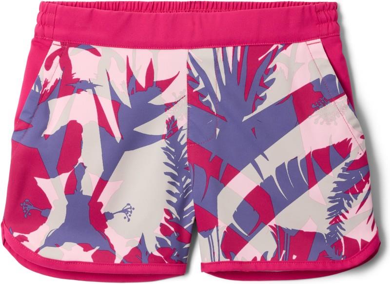 Sandy Shores Boardshorts - Youth Girls - guava pink botaniflage / guava pink 1