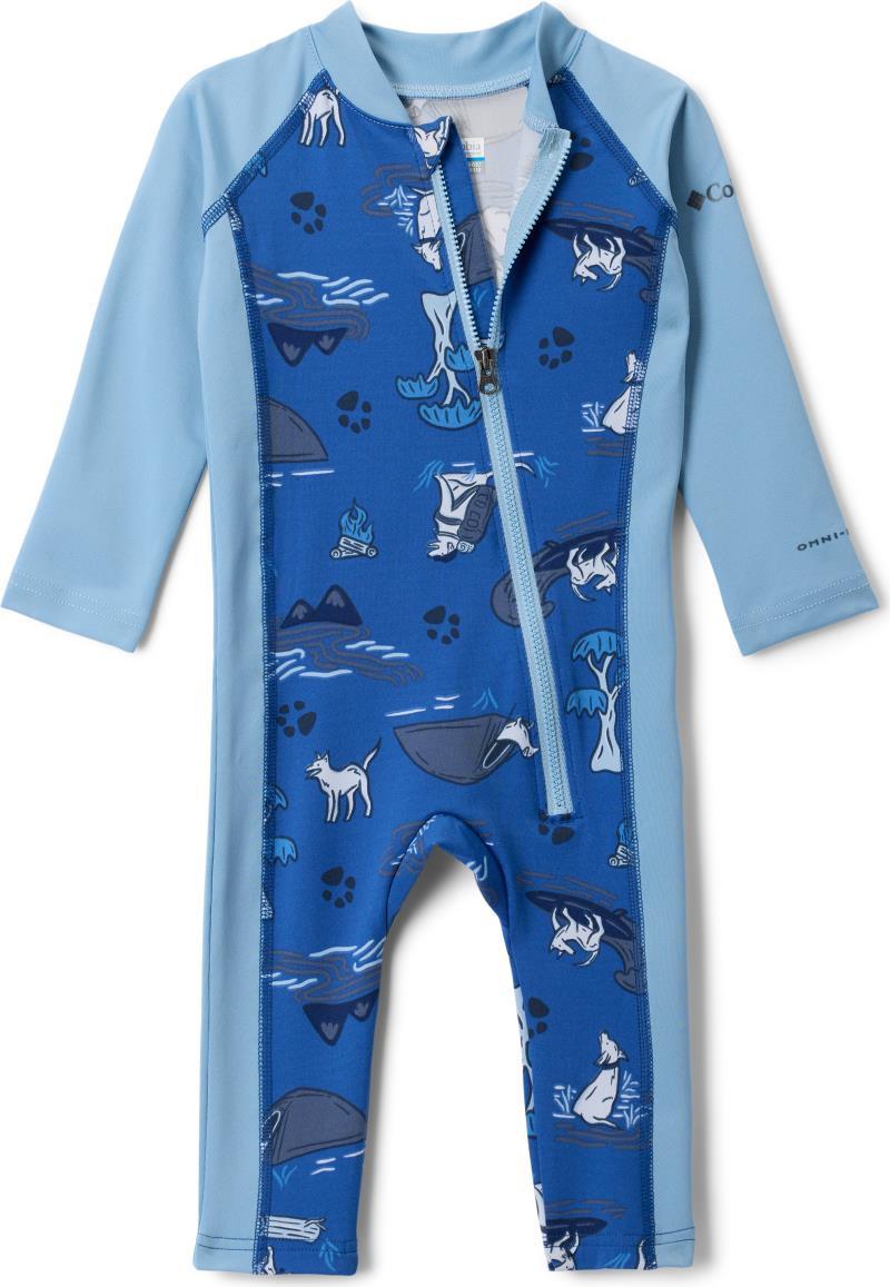 Sandy Shores II Sunsuit - Infant - mountain blue trail tails / ripple blue 1