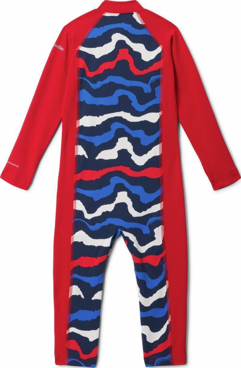 Sandy Shores II Sunsuit - Toddler - Collegiate Navy Wavy / Mountain Red 2