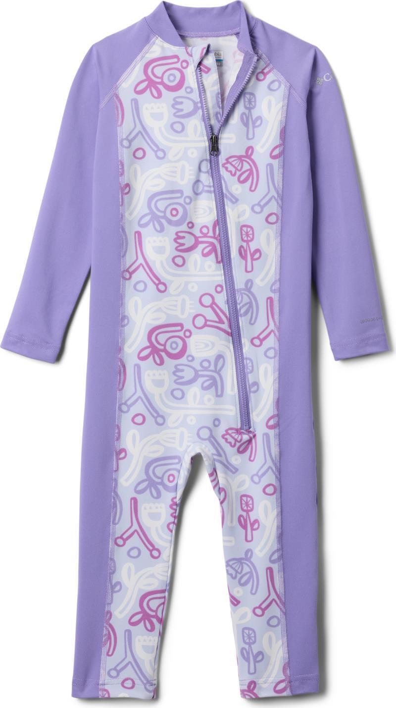 Sandy Shores II Sunsuit - Toddler - snowdrift marker made / paisley purple 1