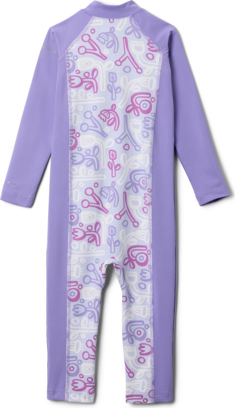 Sandy Shores II Sunsuit - Toddler - snowdrift marker made / paisley purple 1
