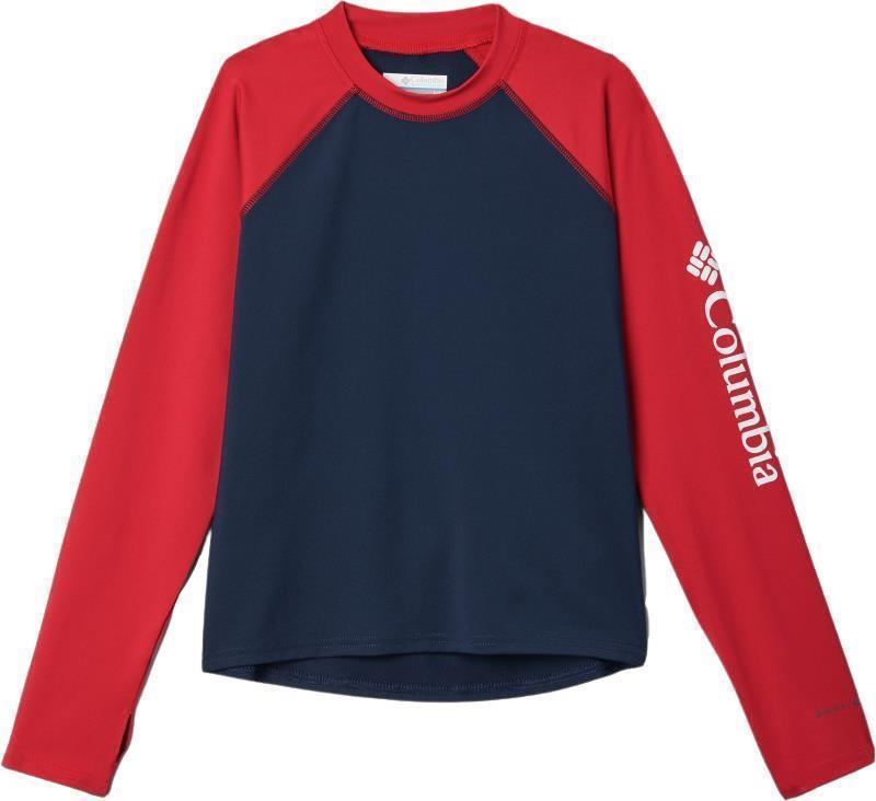 Sandy Shores LS Sunguard - Youth - Collegiate Navy / Mountain Red 1