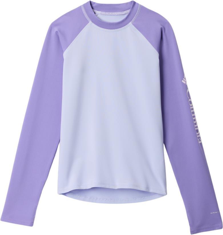 Sandy Shores LS Sunguard - Youth - snowdrift / paisley purple 1