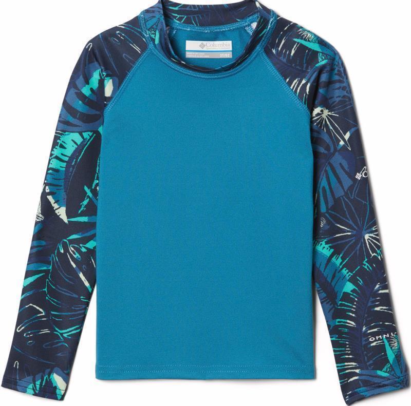 Sandy Shores Printed LS Sunguard - Toddler - Deep Marine / Coll Navy King Palms 1