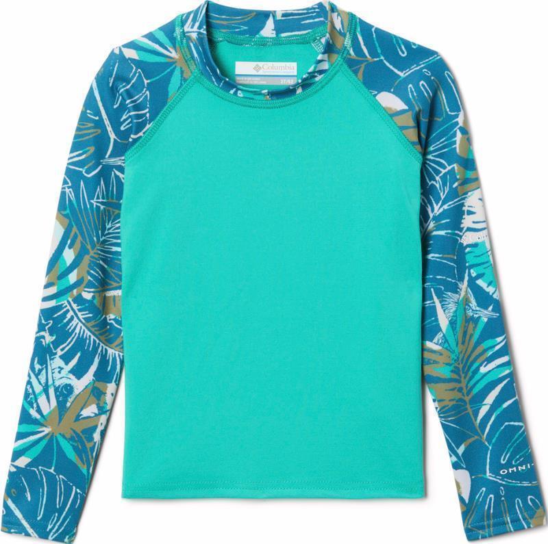Sandy Shores Printed LS Sunguard - Toddler - Electric Turquoise / Deep Marine King Pal 1