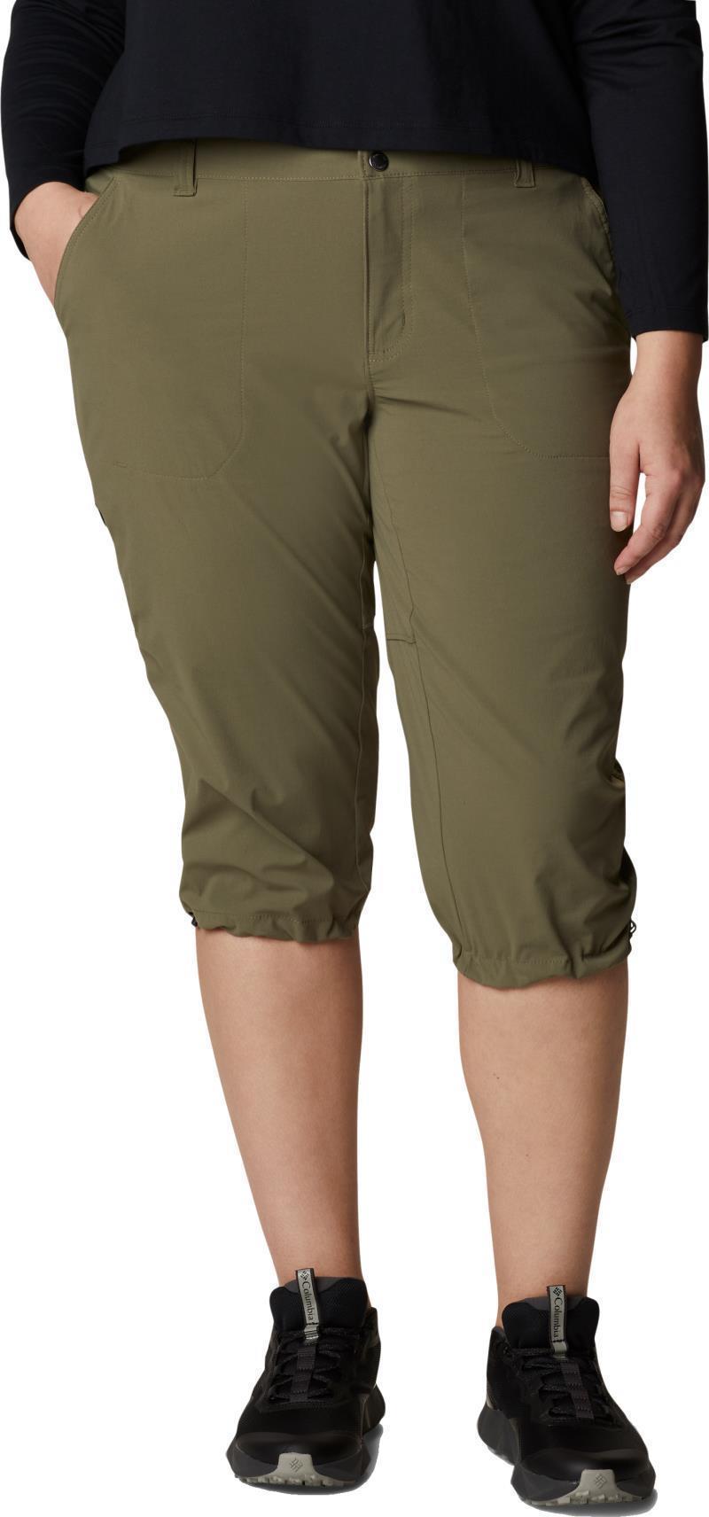 Saturday Trail II Knee Pants, 18" Inseam, Extended - Womens - Stone Green 3