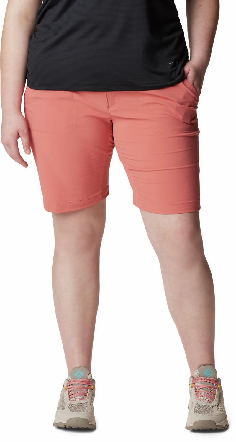 Saturday Trail Long Shorts, 10" Inseam, Extended - Womens - Dark Coral 1