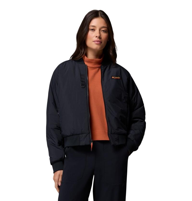 Sauvie Sky Bomber - Womens - black / antique mauve 1