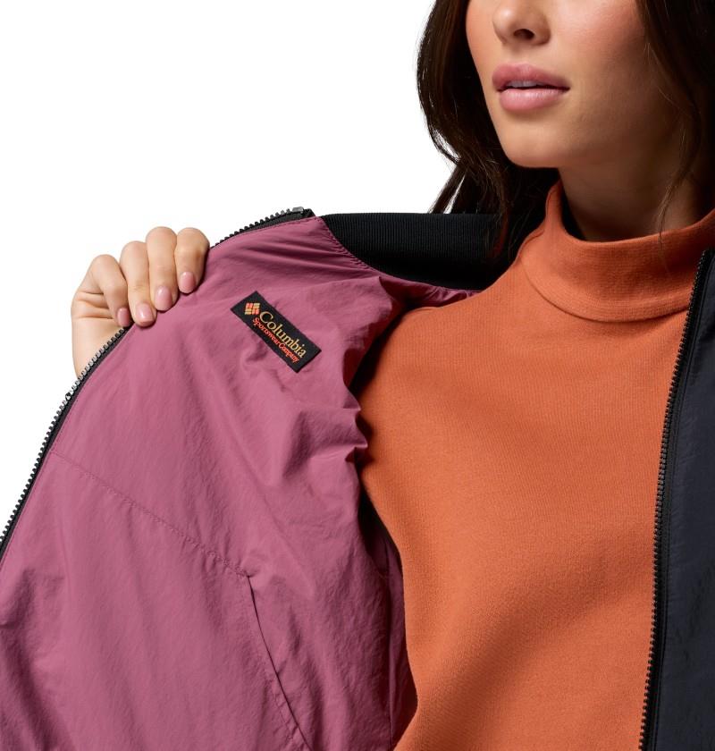 Sauvie Sky Bomber - Womens - black / antique mauve 1