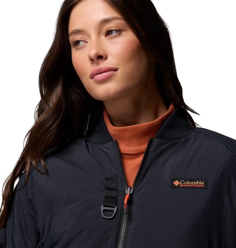 Sauvie Sky Bomber - Womens - black / antique mauve 1