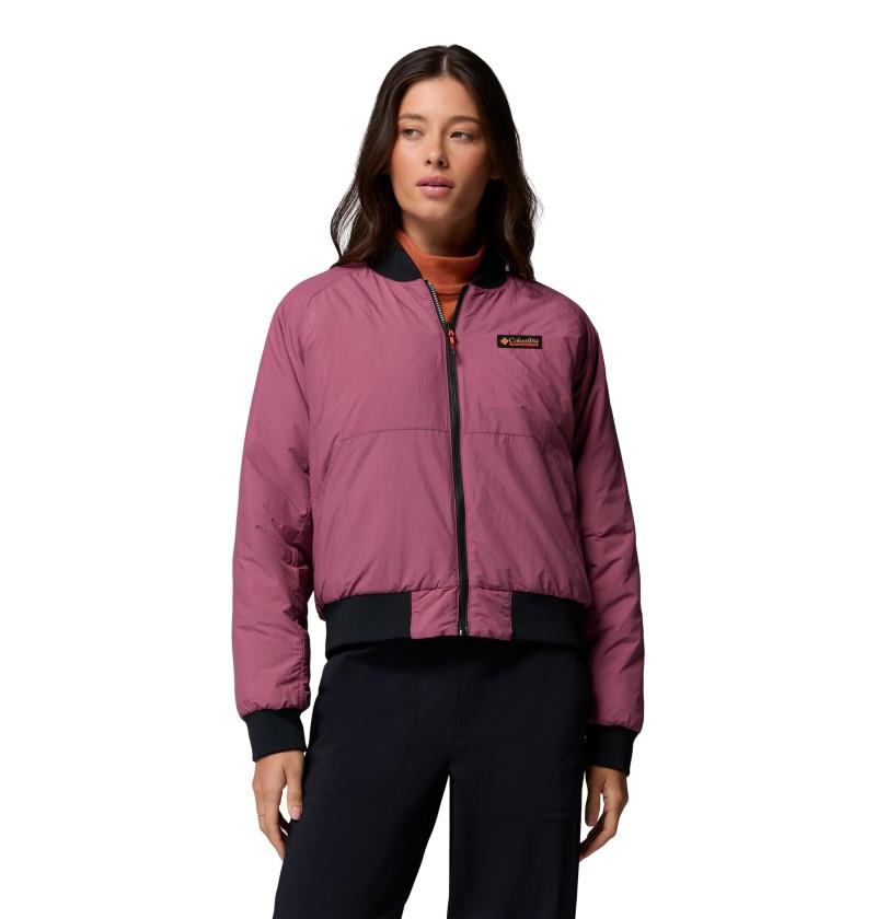 Sauvie Sky Bomber - Womens - black / antique mauve 1