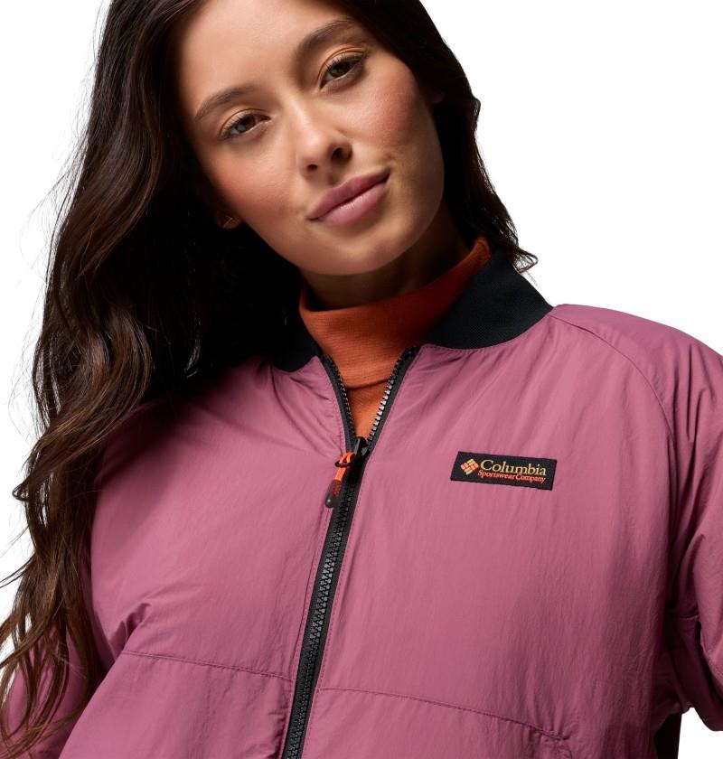 Sauvie Sky Bomber - Womens - black / antique mauve 1