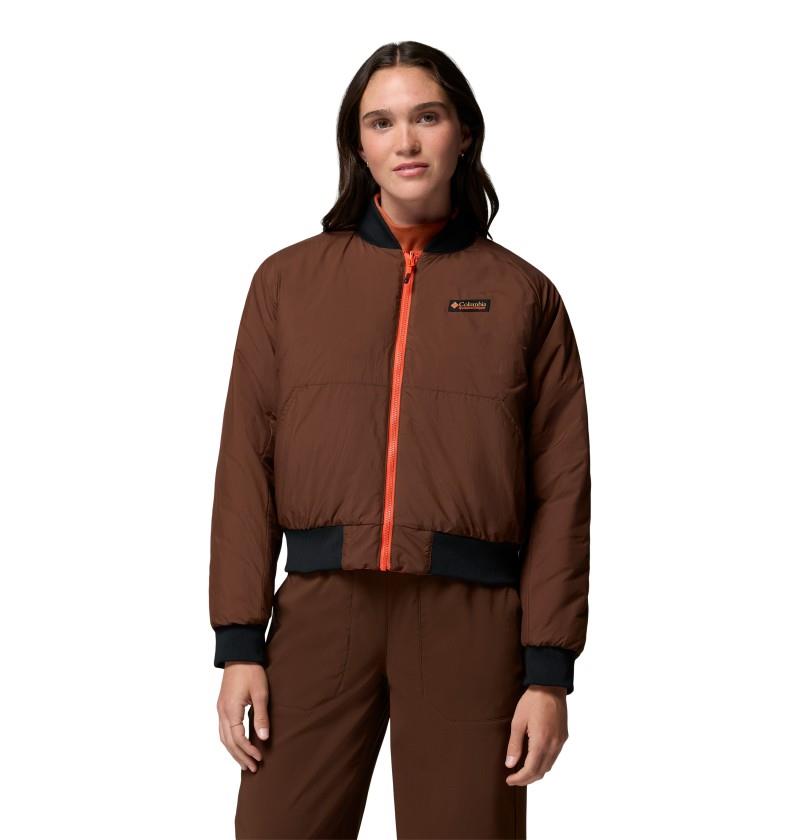 Sauvie Sky Bomber - Womens - red quartz / tobacco 1