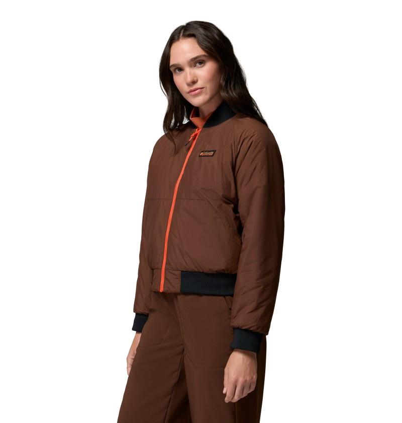 Sauvie Sky Bomber - Womens - red quartz / tobacco 1