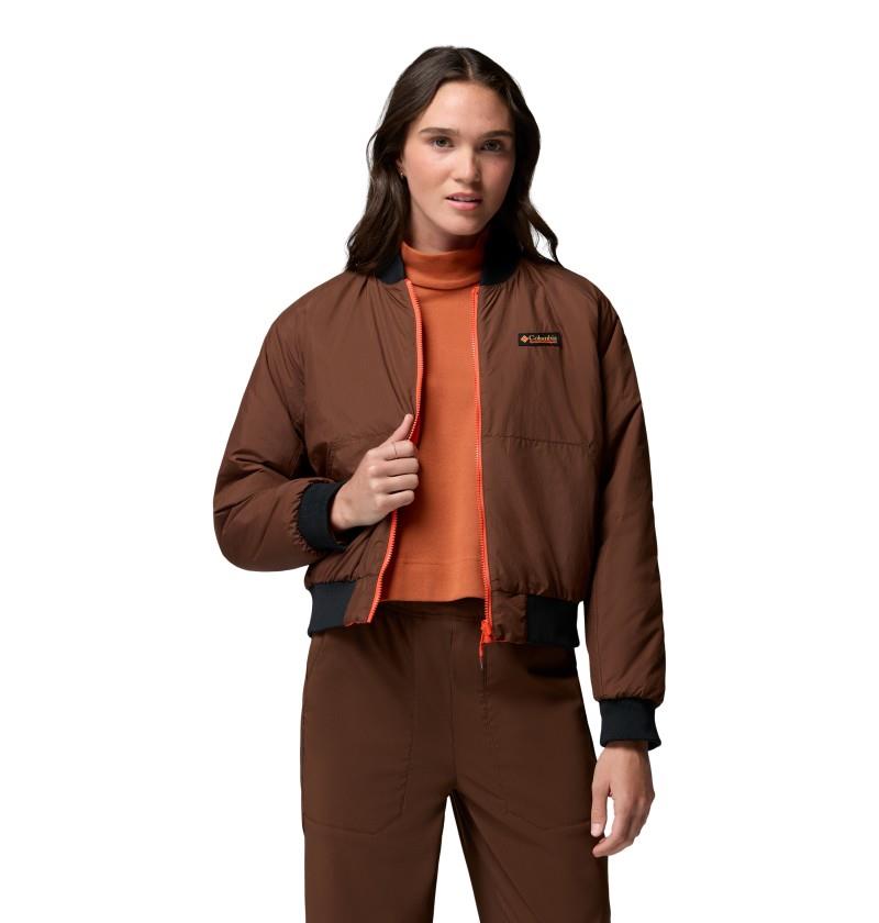 Sauvie Sky Bomber - Womens - red quartz / tobacco 1