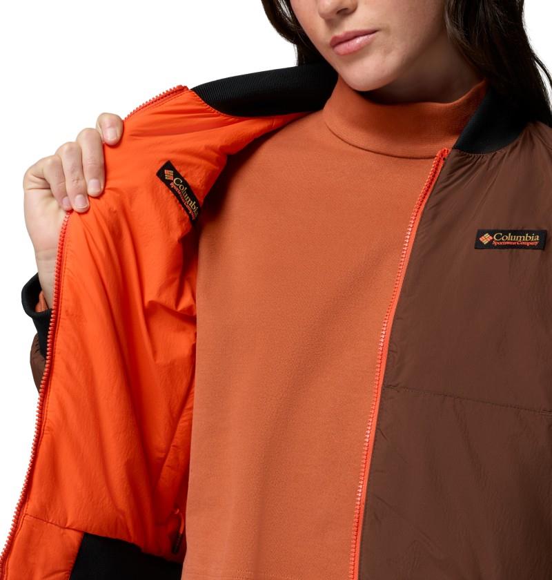 Sauvie Sky Bomber - Womens - red quartz / tobacco 1