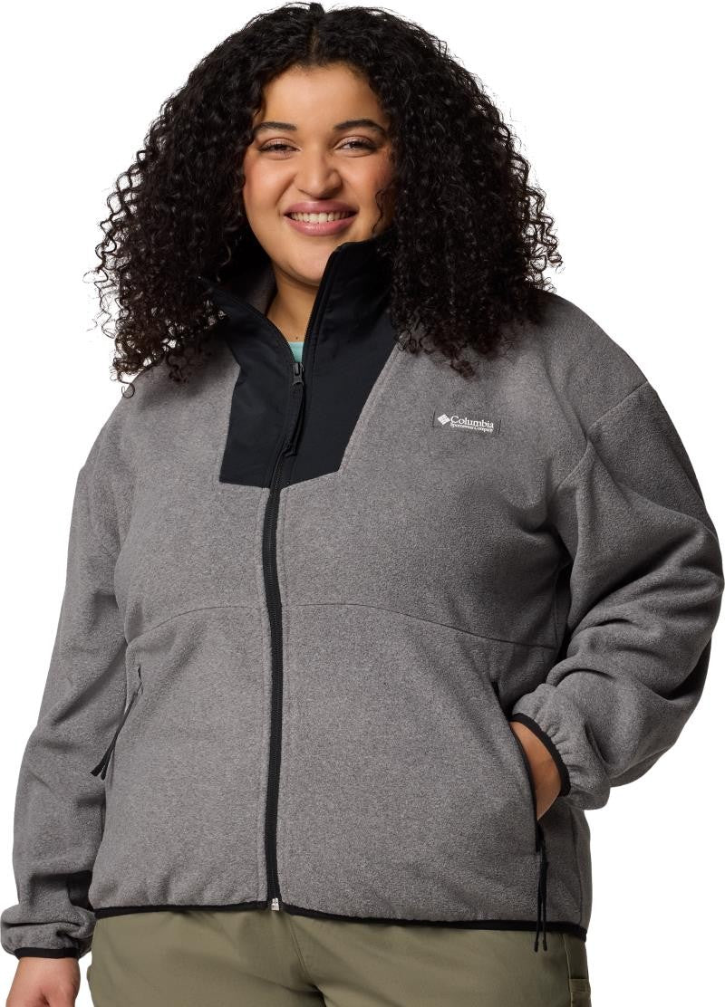 Sequoia Grove Full-Zip Fleece, Extended - Womens - city grey heather / black 1