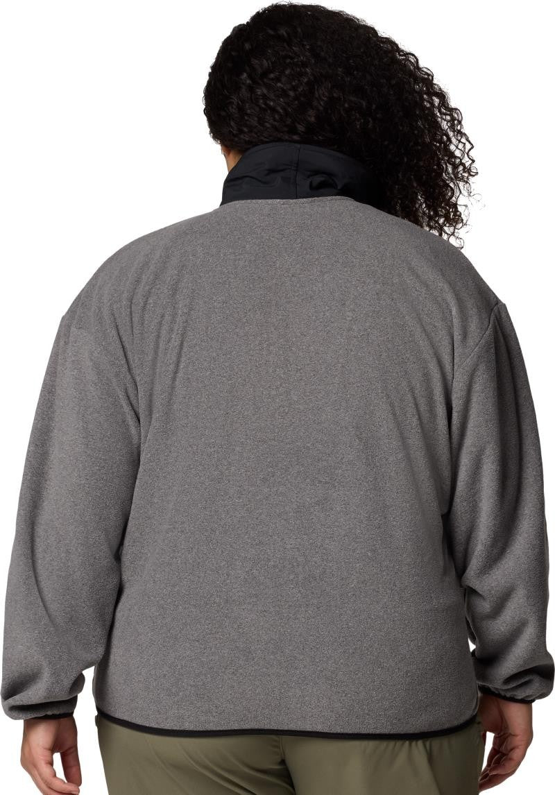 Sequoia Grove Full-Zip Fleece, Extended - Womens - city grey heather / black 1