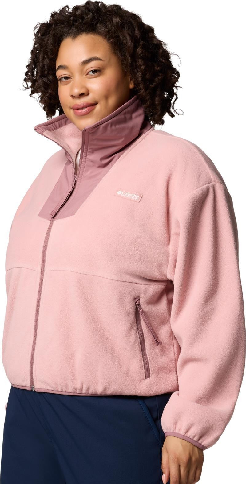 Sequoia Grove Full-Zip Fleece, Extended - Womens - eraser pink / fig 1