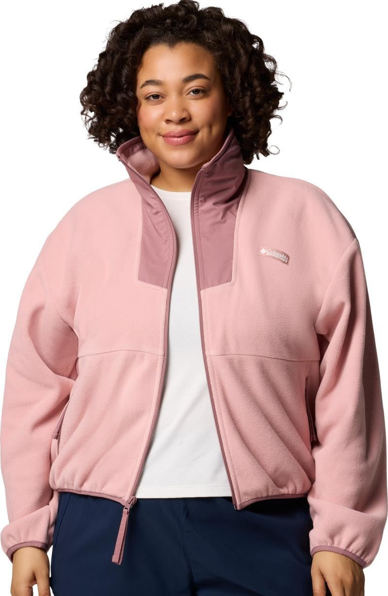 Sequoia Grove Full-Zip Fleece, Extended - Womens - eraser pink / fig 1