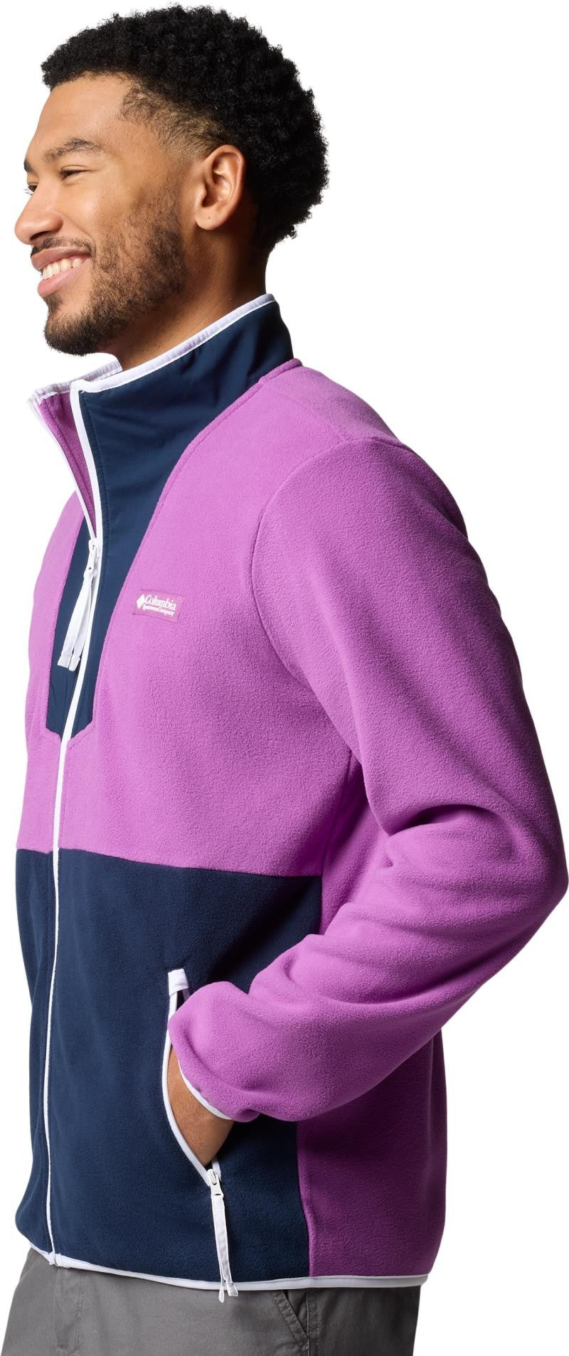 Sequoia Grove Full-Zip Fleece - Mens - razzle / collegiate navy 1
