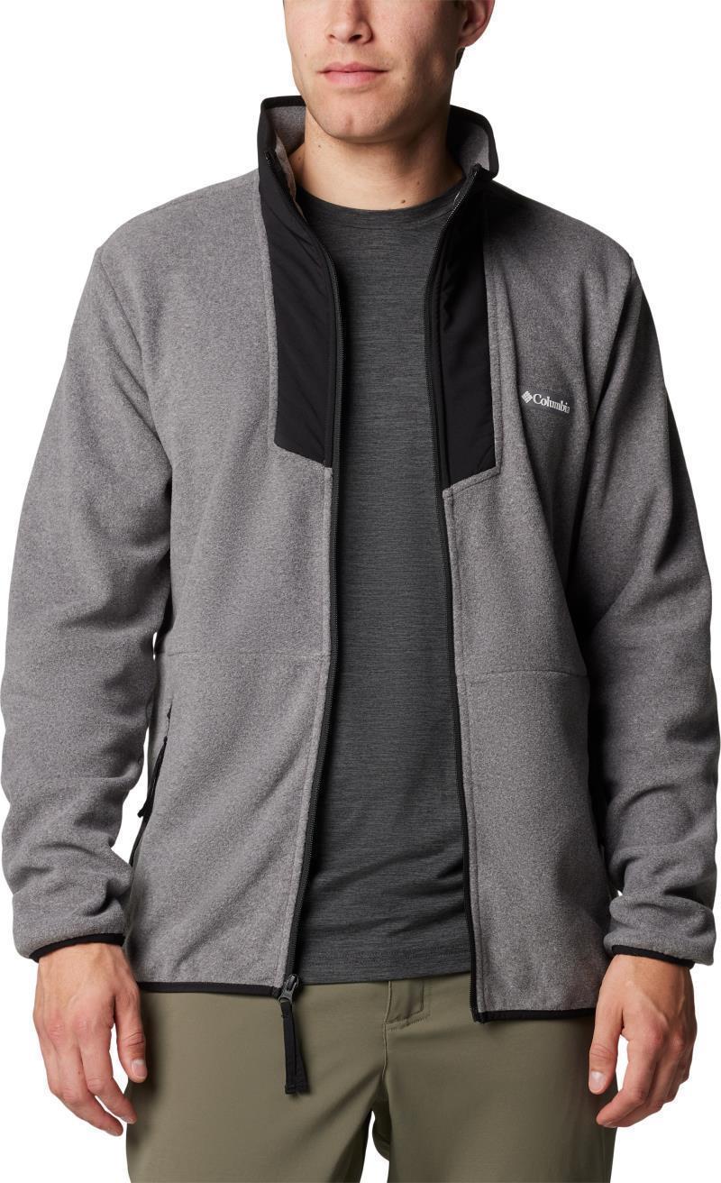 Sequoia Grove Full Zip Fleece, Extended - Mens - City Grey Heather / Black 4