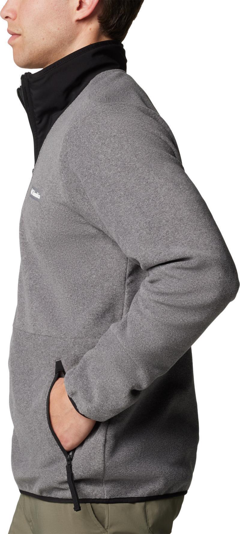 Sequoia Grove Full Zip Fleece, Extended - Mens - City Grey Heather / Black 5