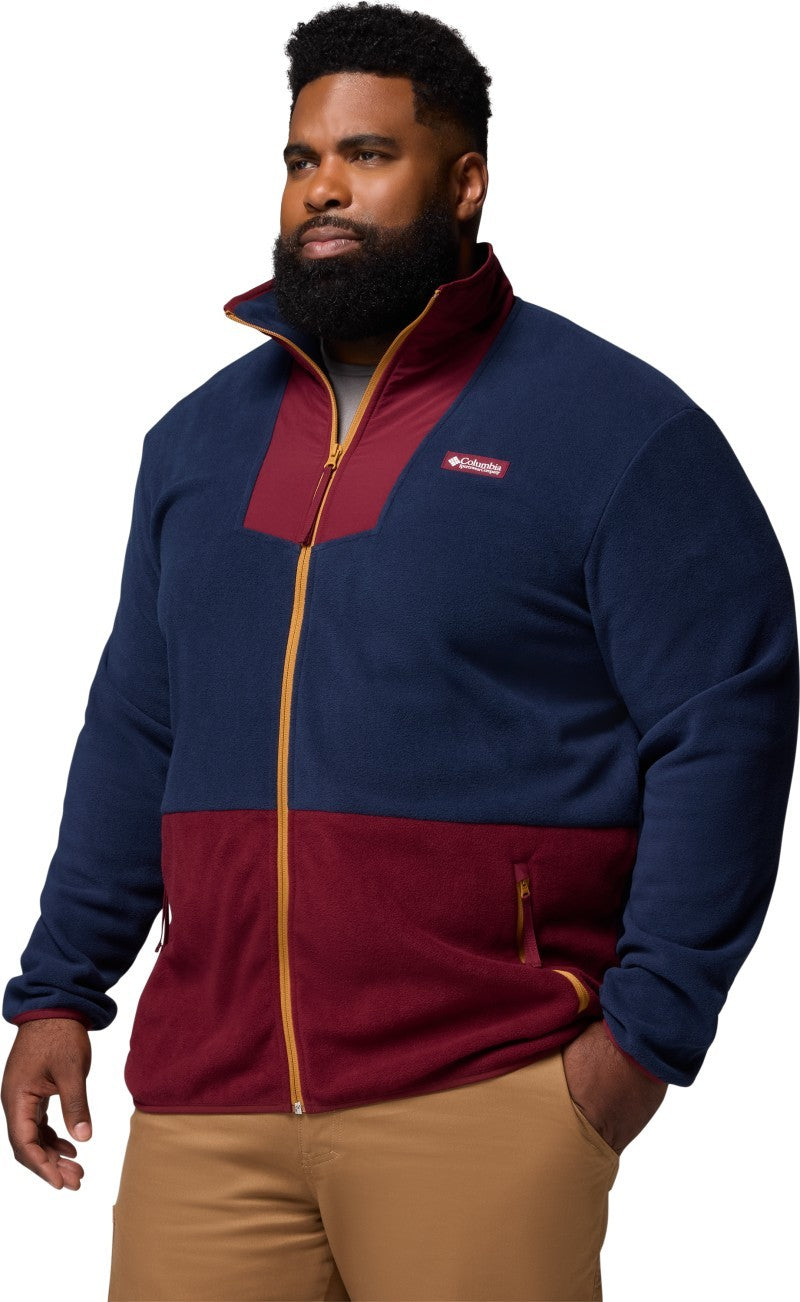 Sequoia Grove Full Zip Fleece, Extended - Mens - rich wine / collegiate navy 1
