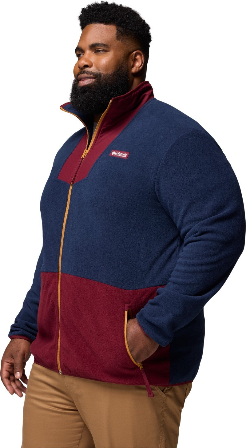 Sequoia Grove Full Zip Fleece, Extended - Mens - rich wine / collegiate navy 1