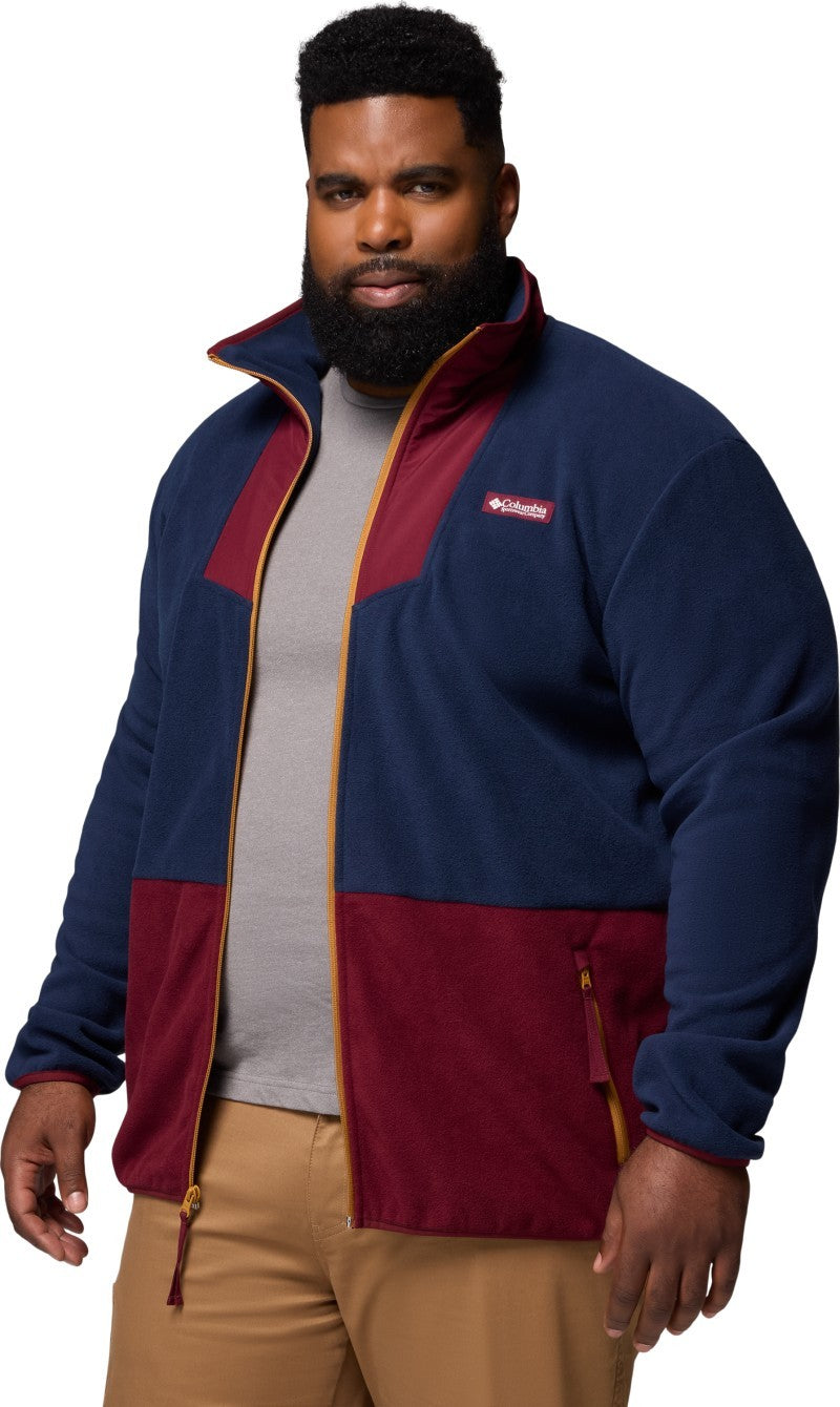 Sequoia Grove Full Zip Fleece, Extended - Mens - rich wine / collegiate navy 1