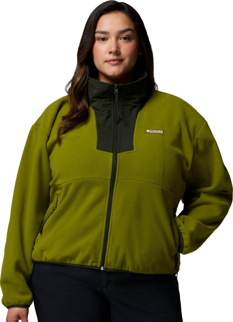 Sequoia Grove Full Zip Fleece, Extended - Womens - mossy green / greenscape 1