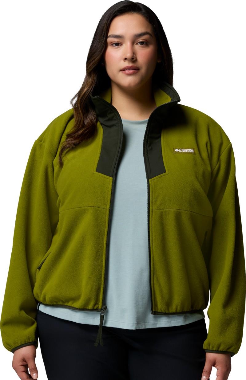 Sequoia Grove Full Zip Fleece, Extended - Womens - mossy green / greenscape 1