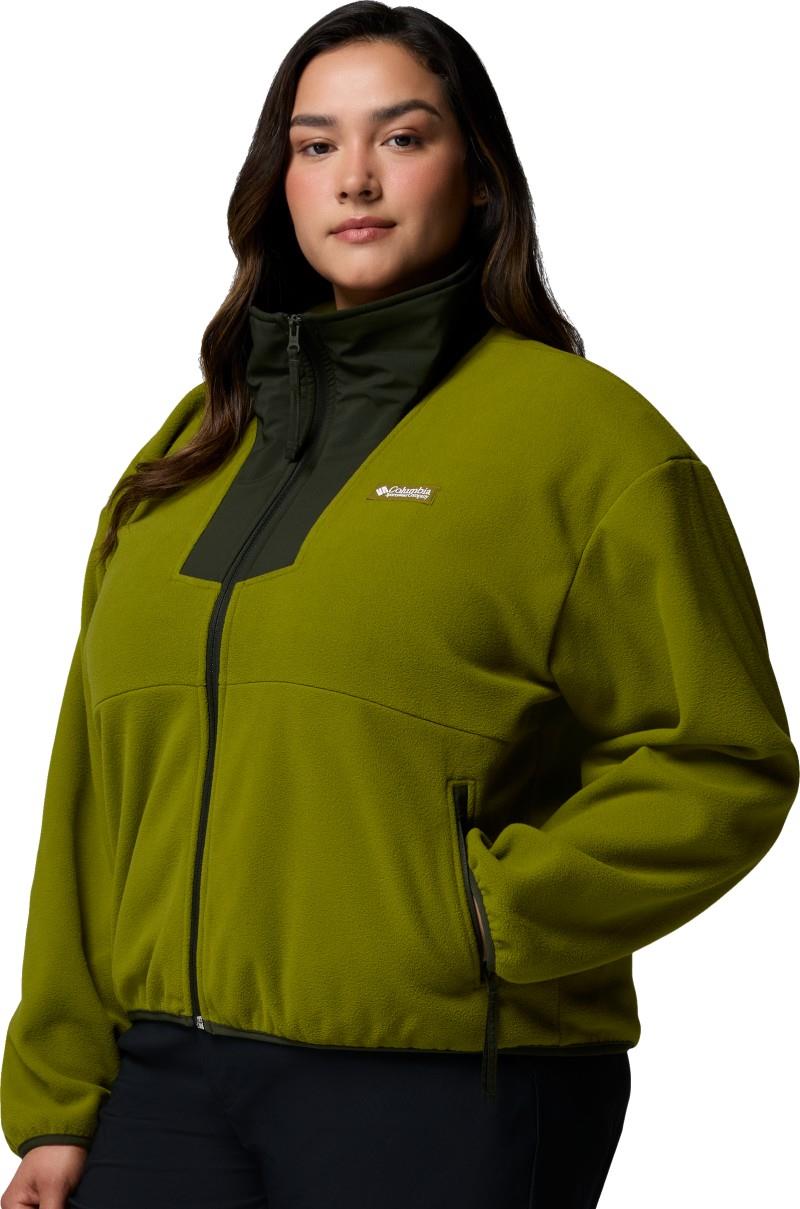 Sequoia Grove Full Zip Fleece, Extended - Womens - mossy green / greenscape 1