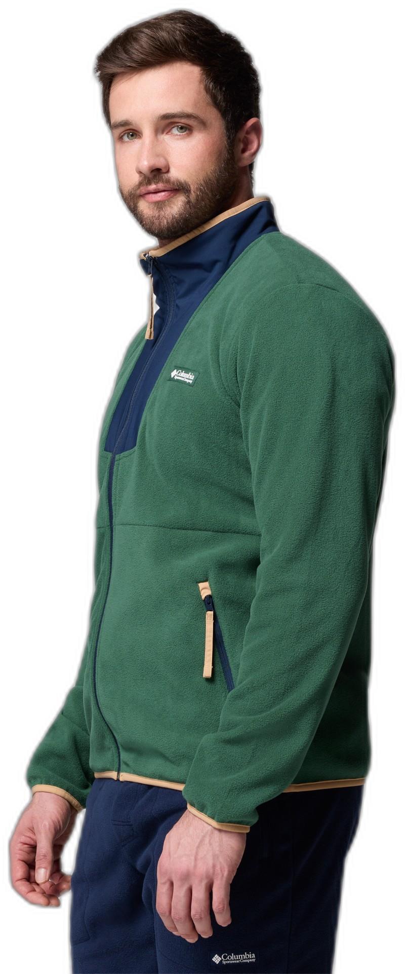 Sequoia Grove Full Zip Fleece - Mens - rain forest / collegiate navy 1