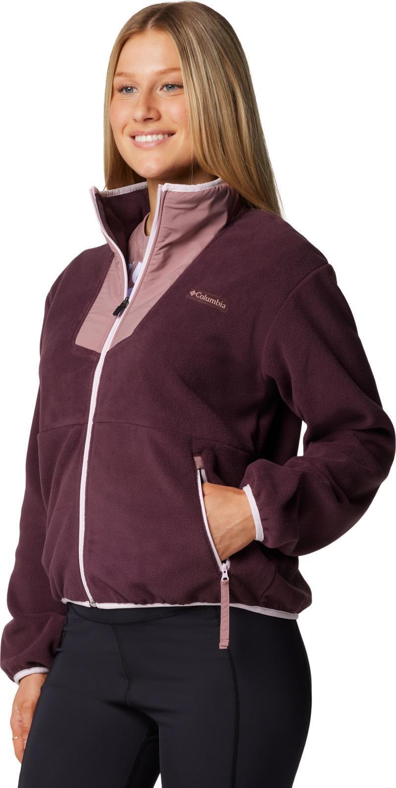 Sequoia Grove Full Zip Fleece - Womens - Moonvista / Fig / Pink Dawn 4