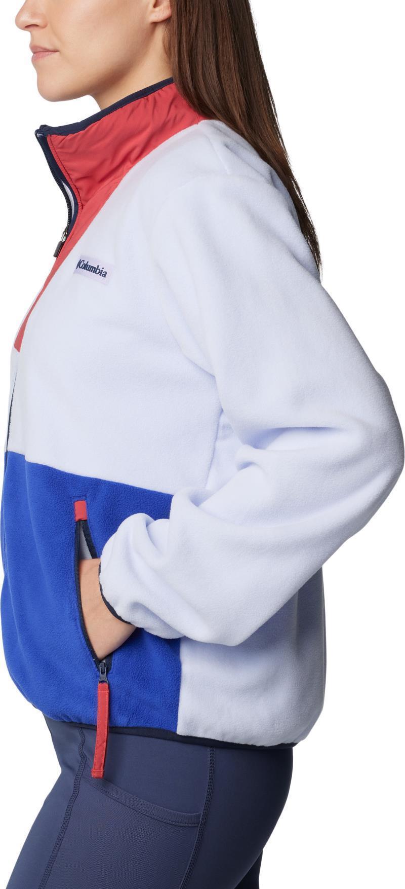 Sequoia Grove Full Zip Fleece - Womens - Snowdrift / Clematis Blue 5