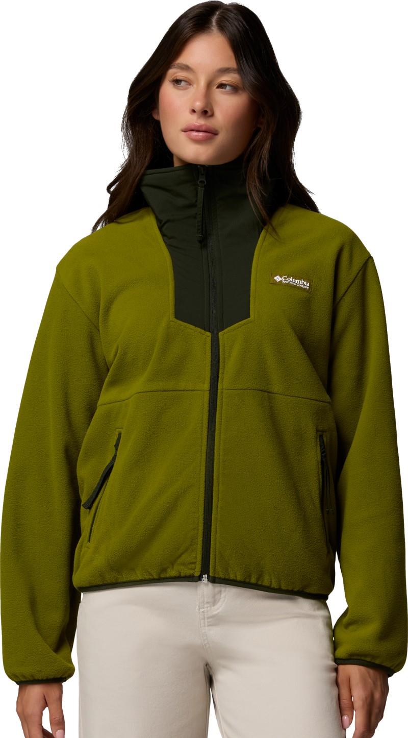 Sequoia Grove Full Zip Fleece - Womens - mossy green / greenscape 1