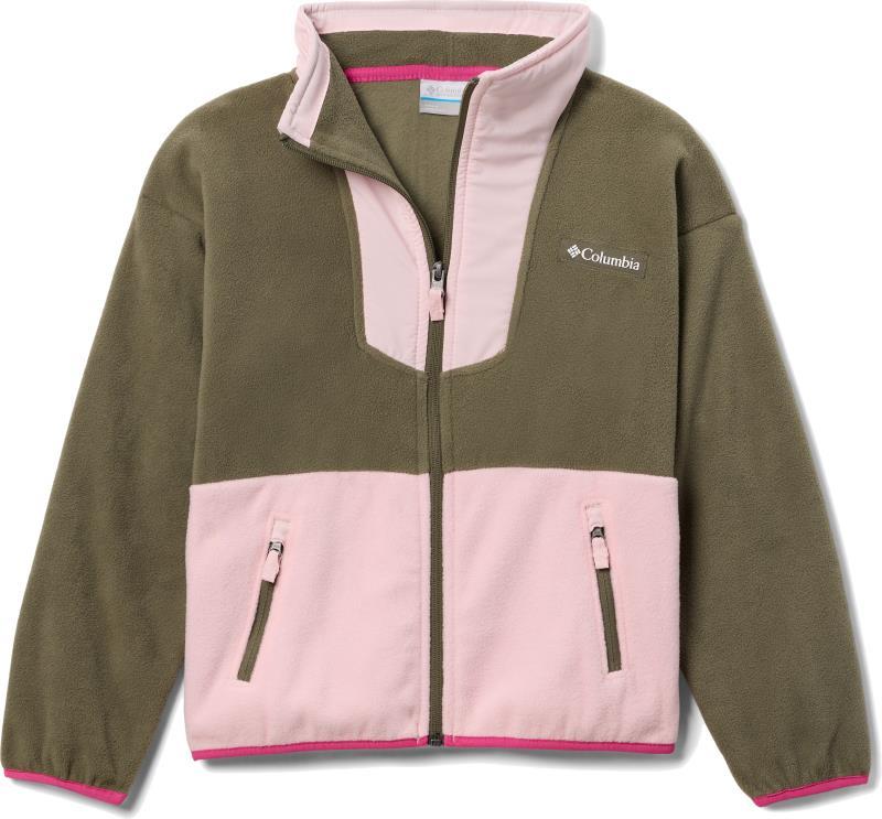Sequoia Grove Full Zip Fleece - Youth - Stone Green / Satin Pink 1