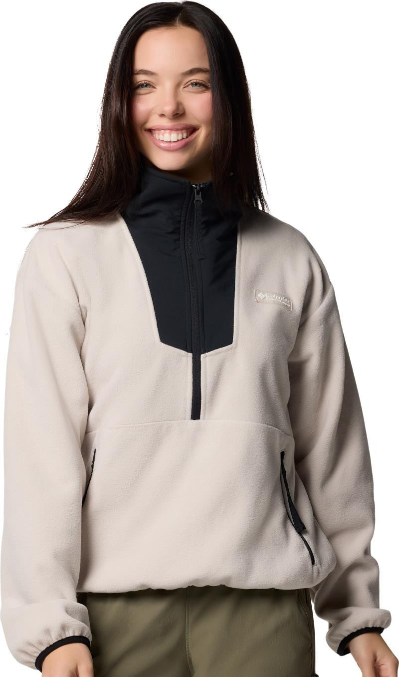 Sequoia Grove Half-Zip Fleece - Womens - dark stone / black 1