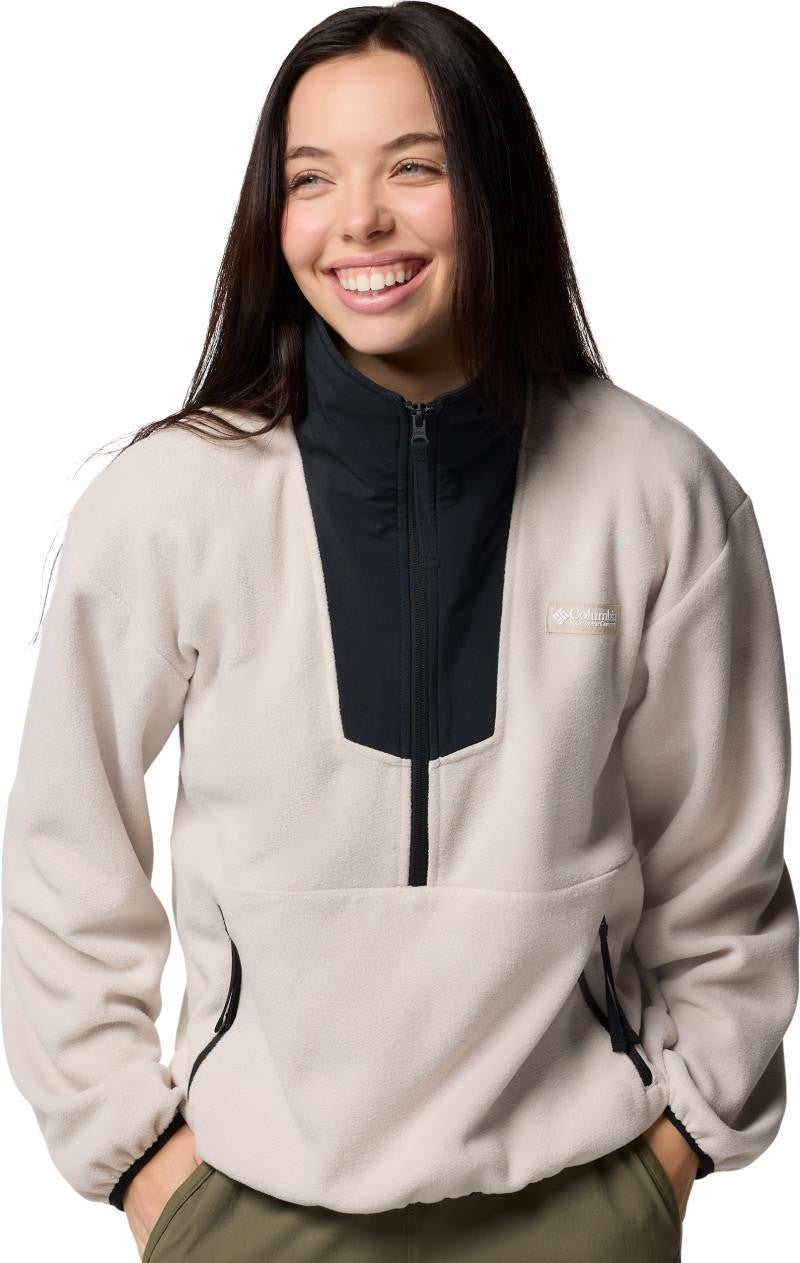 Sequoia Grove Half-Zip Fleece - Womens - dark stone / black 1