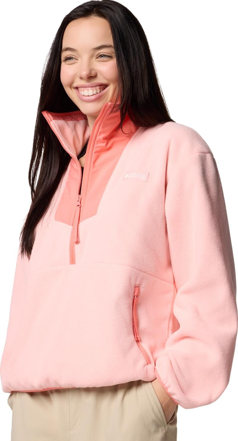 Sequoia Grove Half-Zip Fleece - Womens - pink sand / alpenglow 1