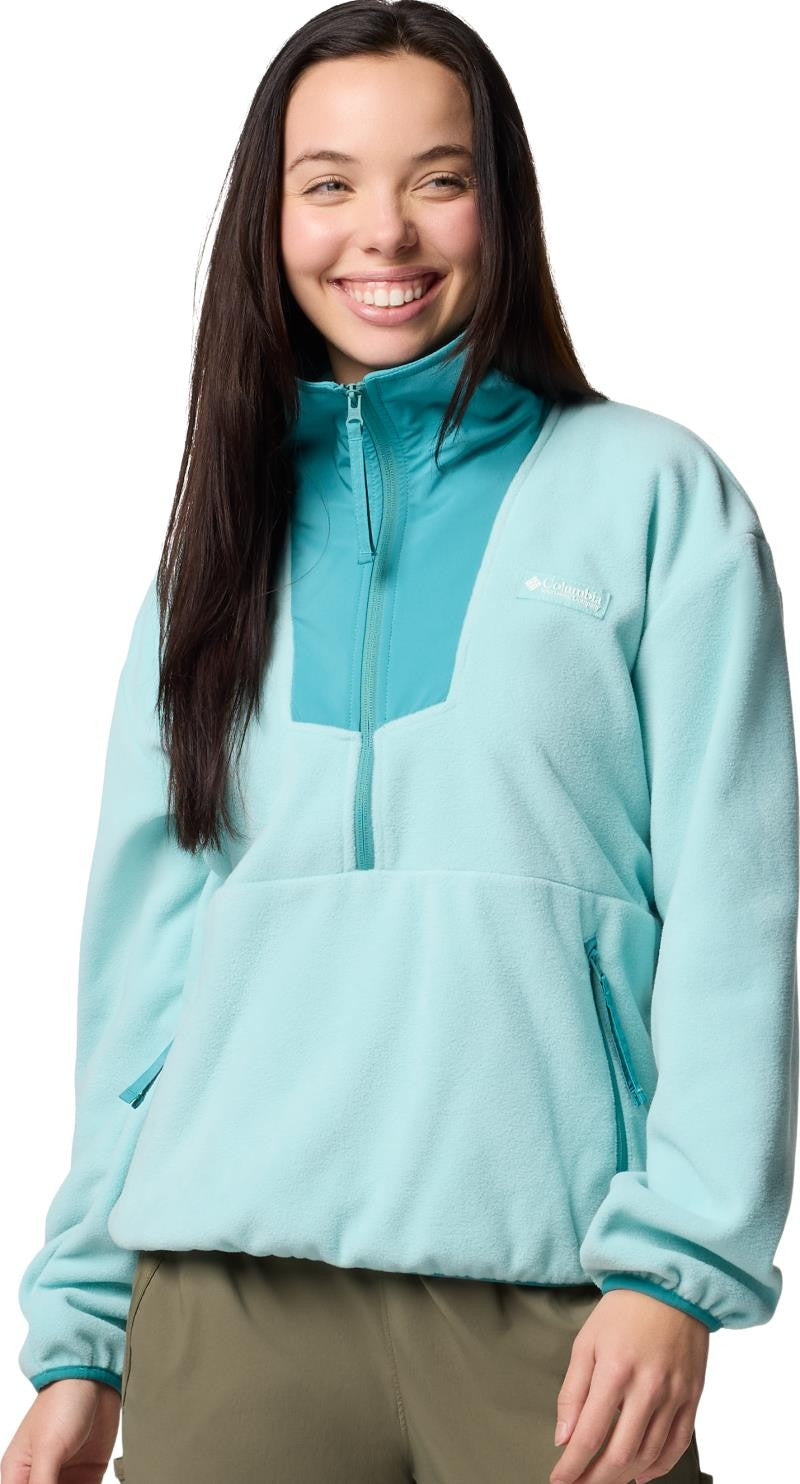 Sequoia Grove Half-Zip Fleece - Womens - spray / teal 1