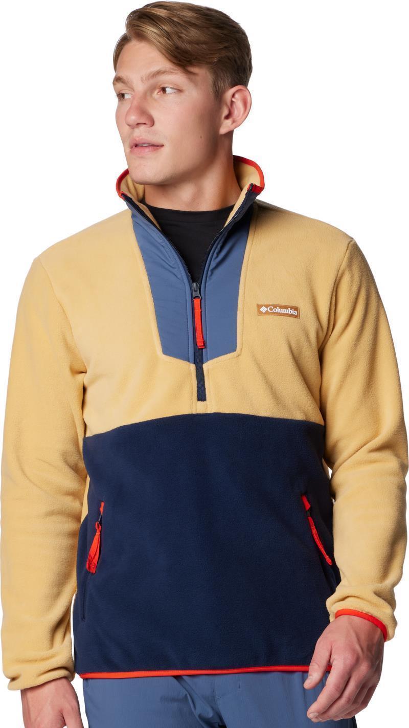 Sequoia Grove Half Zip Fleece - Mens - light camel / dark mtn / collegiate navy / spicy 1