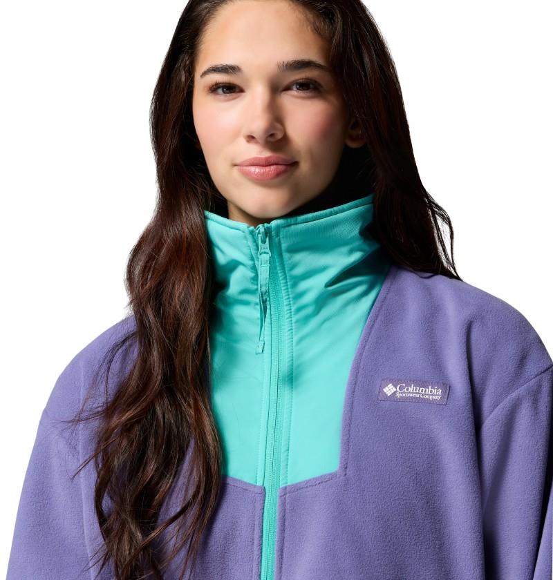 Sequoia Grove Half Zip Fleece - Womens - stormwatch / fuchsia / dolphin 1