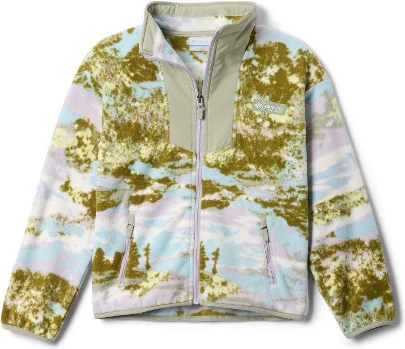 Sequoia Grove Printed Full Zip Fleece - Youth - citron haze fieldaze / safari 1