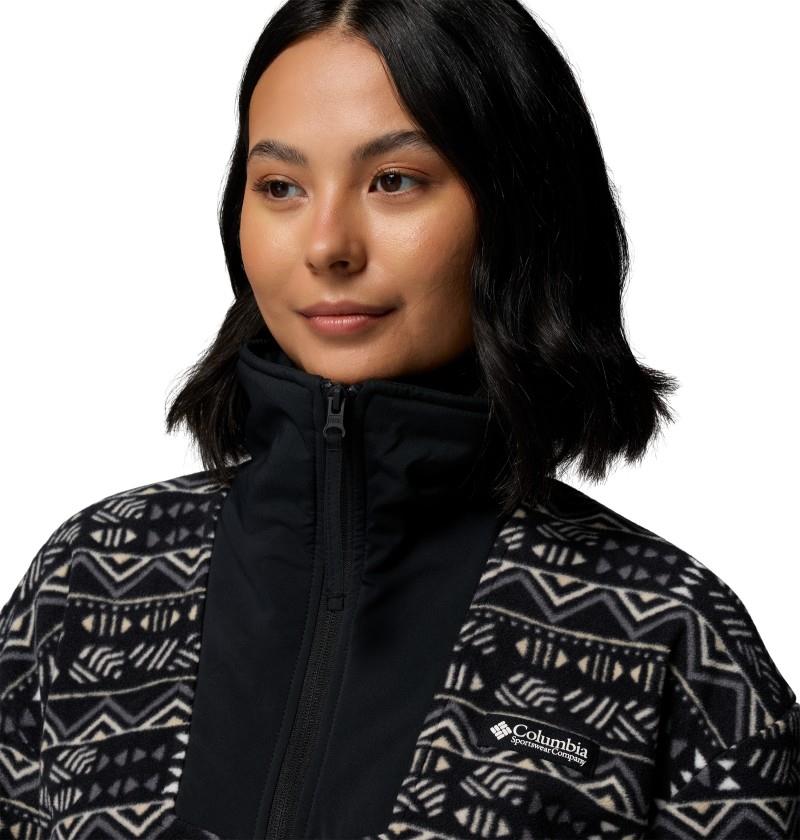 Sequoia Grove Printed Half Zip - Womens - black / horizons 1