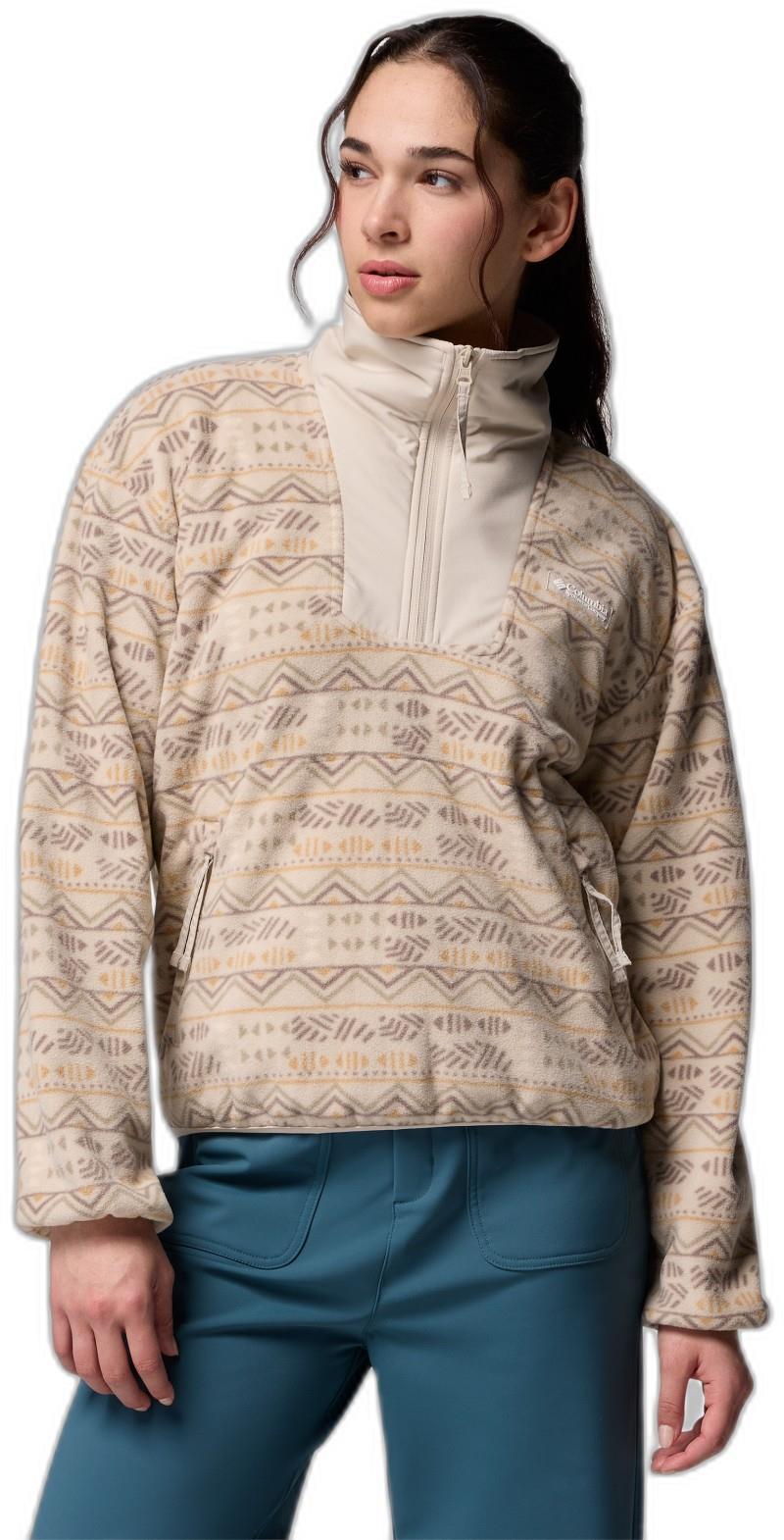 Sequoia Grove Printed Half Zip - Womens - dark stone horizons 1
