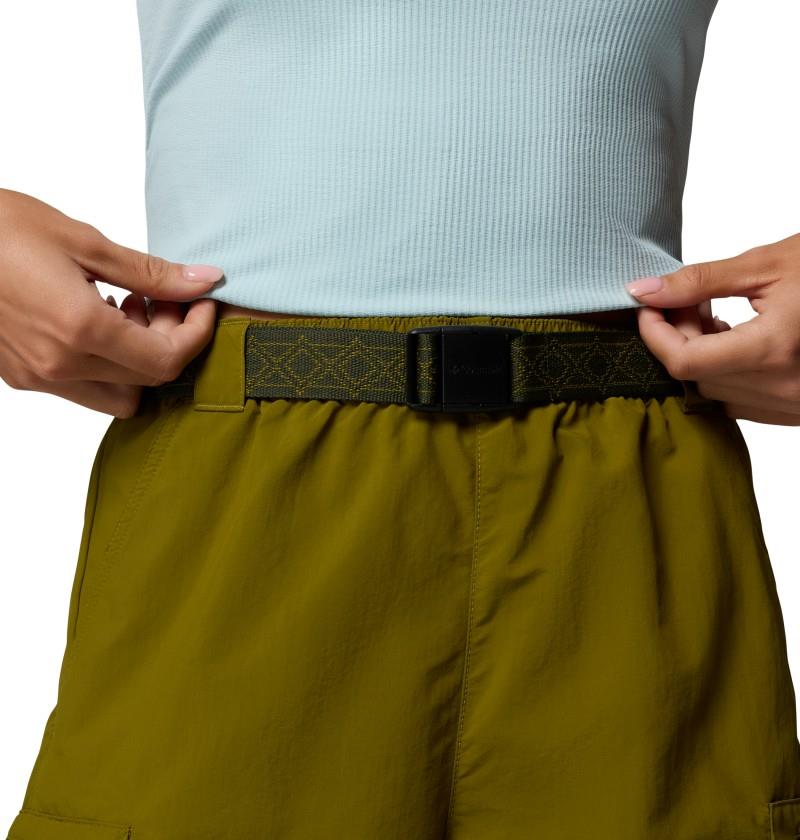 Sequoia Grove Woven Shorts, 4" Inseam - Womens - mossy green / greenscape 1