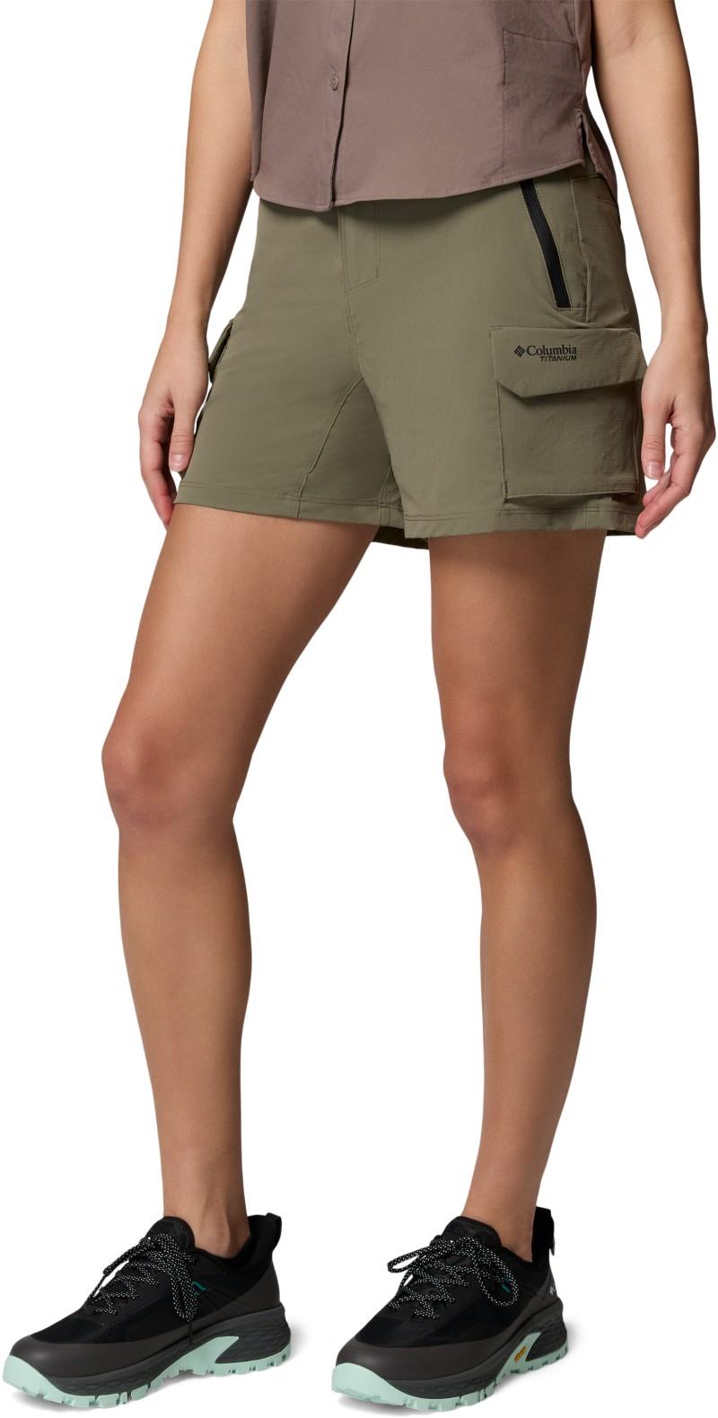 Silver Ridge Elite Shorts, 6" Inseam - Womens - stone green 1