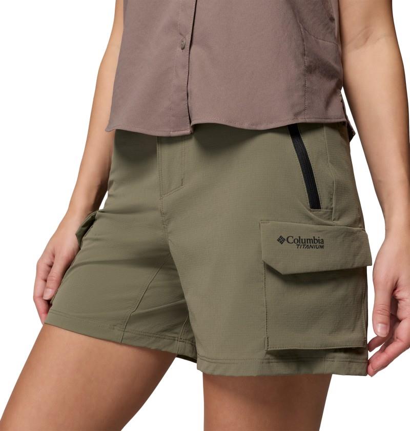 Silver Ridge Elite Shorts, 6" Inseam - Womens - stone green 1